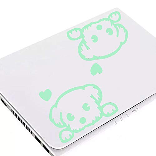 Nacnic Vinilo Decorativo De Perrito Corazón Luminoso En La Oscuridad