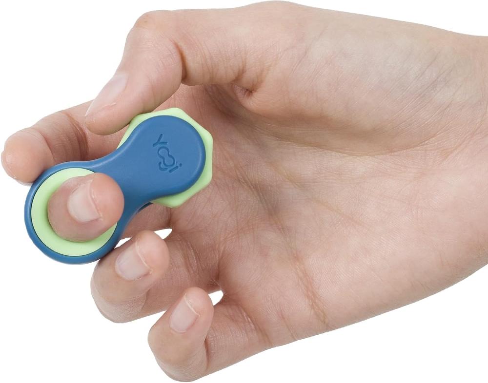 nacnic Yogi Juguete antiestrés Fidget Spinners para adultos alivio de la ansiedad perfecto para TDAH TDA y autismo juguetes antiestrés silenciosos para adultos y niños cinco tamaños de anillos - Océano