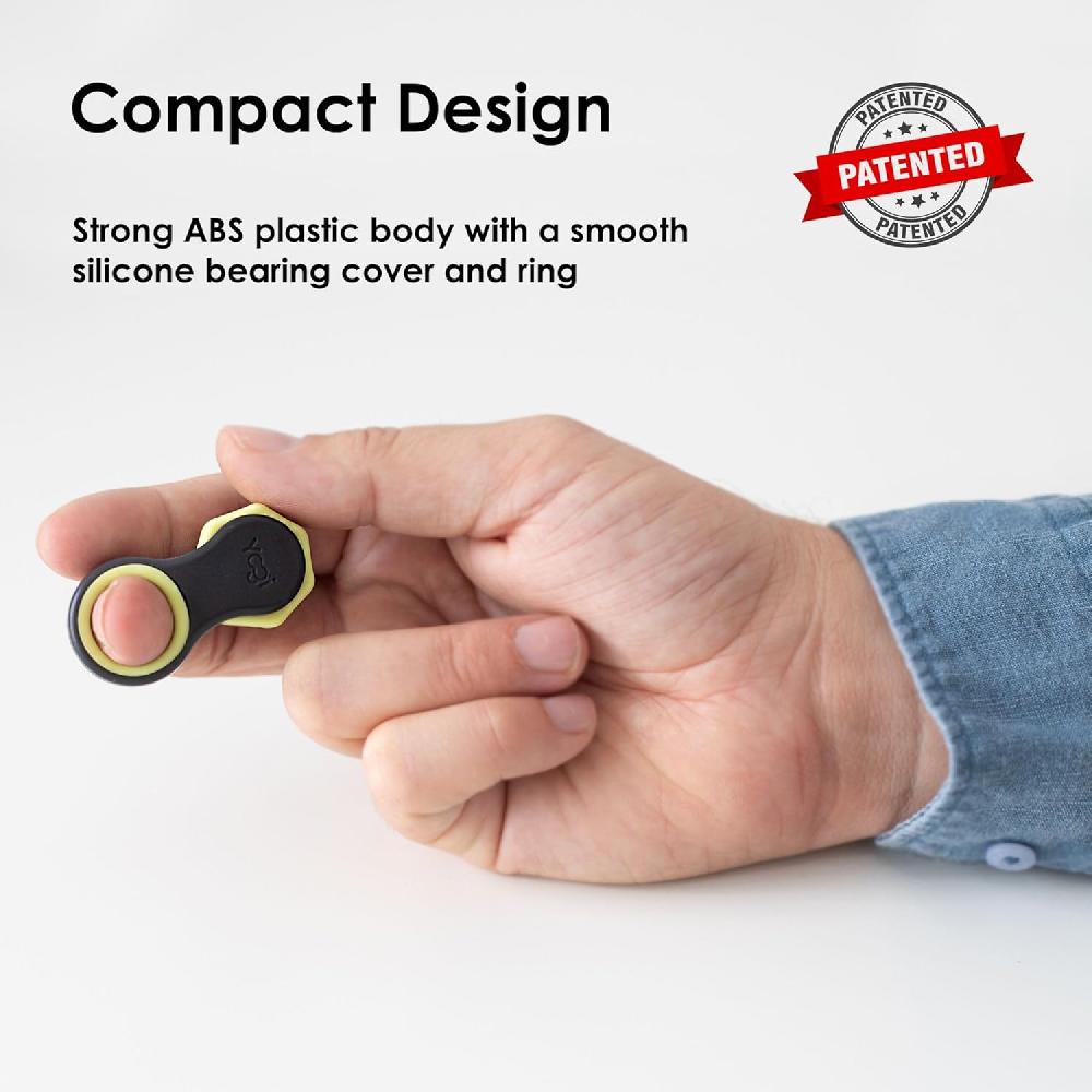 Nacnic Yogi Juguete Inquieto Hilanderos Inquietos Para Adultos Alivio De La Ansiedad ADHD Add Y Autismo Juguetes Inquietos Silenciosos Para Niños Cinco Tamaños De Anillos - Luz De Luna