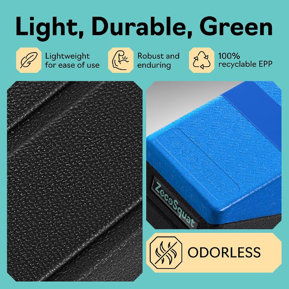 Nacnic ZocoSquat - Juego De 5 Cuñas Para Sentadillas - Se Convierte En Plataforma De Pasos Aeróbicos - Bloque De Cuñas Para Sentadillas - Tabla Inclinada Para Estiramiento De Pantorrillas