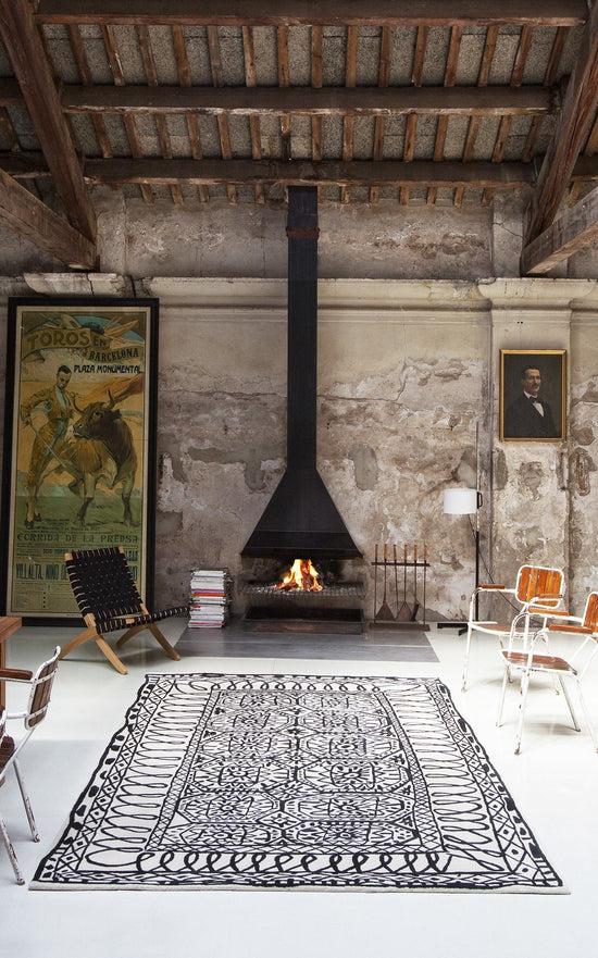 Nanimarquina Alfombra Black On White Estambul