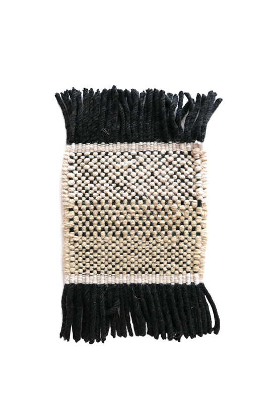 Nanimarquina Alfombra Tres Outdoor Stripes Negro