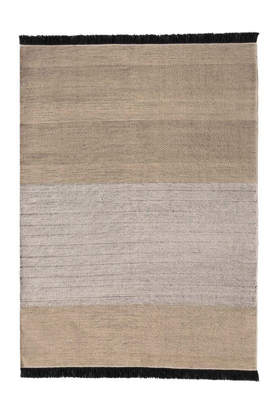 nanimarquina Alfombra Tres Outdoor Stripes Negro