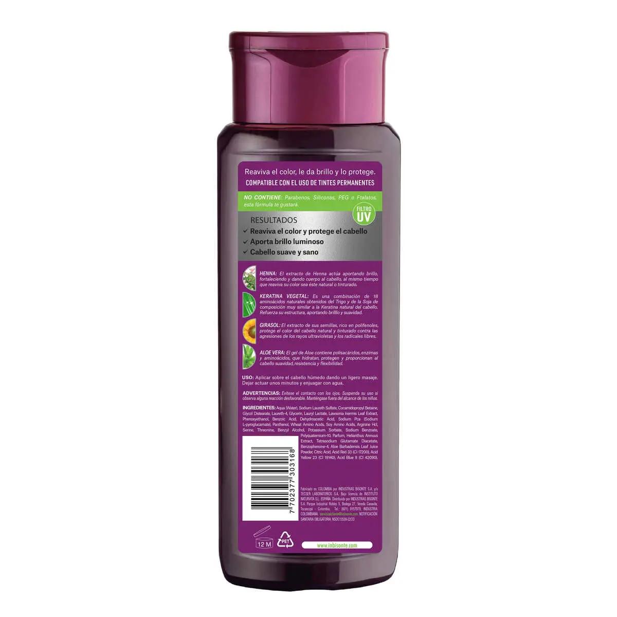 naturaleza Y Vida Champú Coloursafe Borgoña X 300 Ml