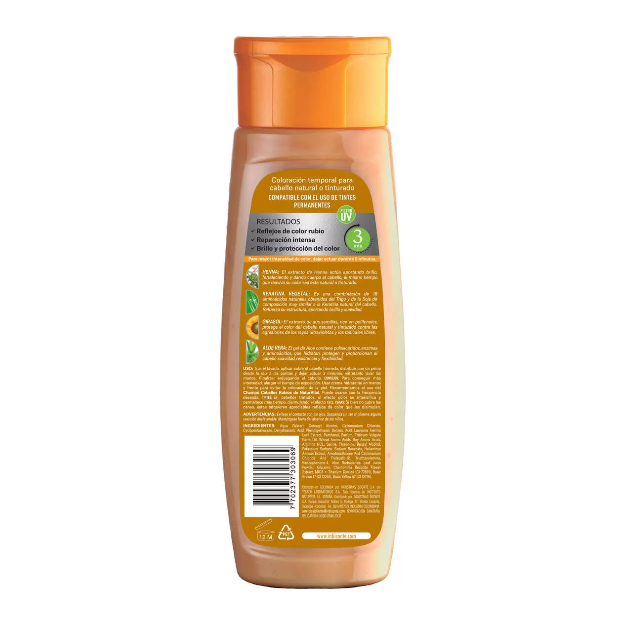 Naturaleza Y Vida Mascarilla Capilar Coloursafe Rubio X 300 Ml