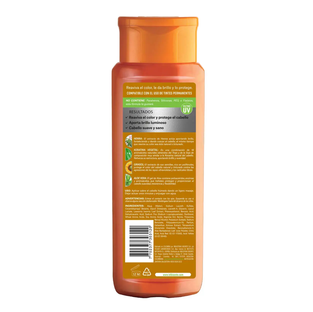 Naturaleza Y Vida Champú Coloursafe Rubio X 300 Ml