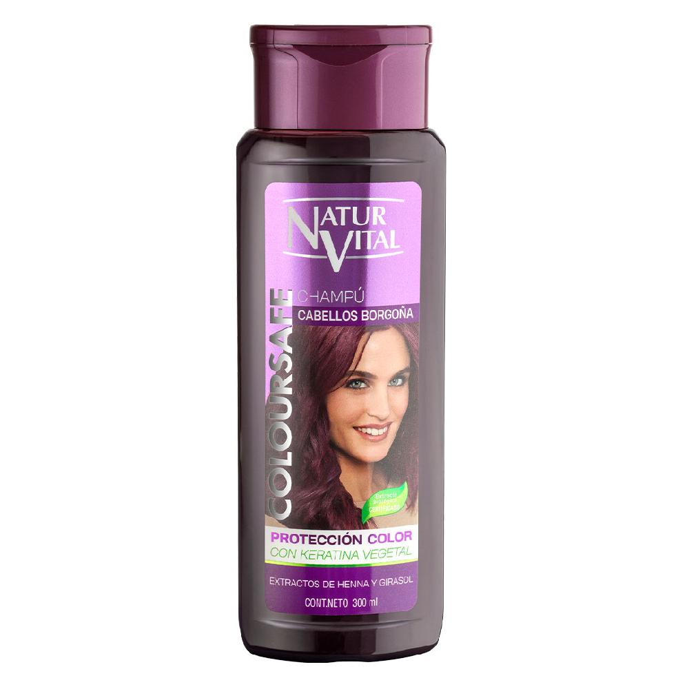 naturvital Champú ColourSafe Cabellos Borgoña