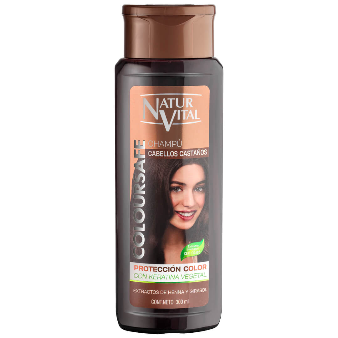 naturvital Champú ColourSafe Cabellos Castaños