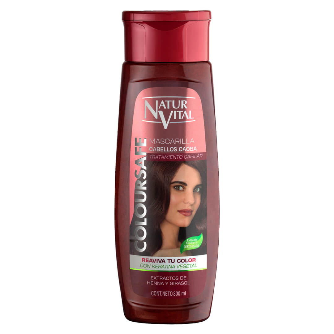 naturvital Mascarilla ColourSafe Cabellos Caoba