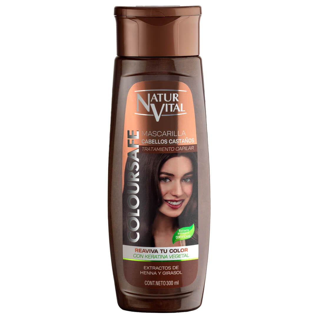 naturvital Mascarilla ColourSafe Cabellos Castaños