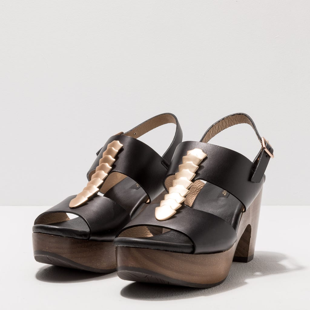 Neosens S3270A RESTORED SKIN EBONY/ ST.LAURENT SANDAL