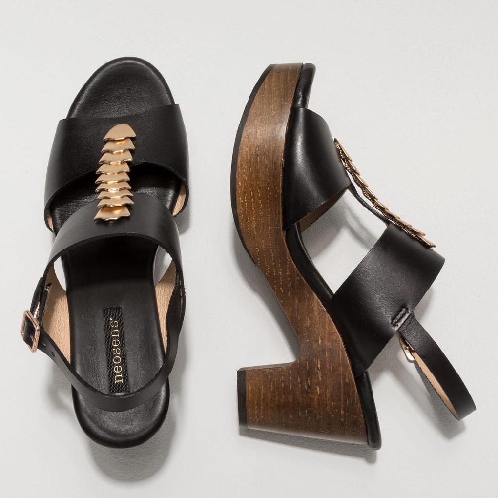 Neosens S3270A RESTORED SKIN EBONY/ ST.LAURENT SANDAL