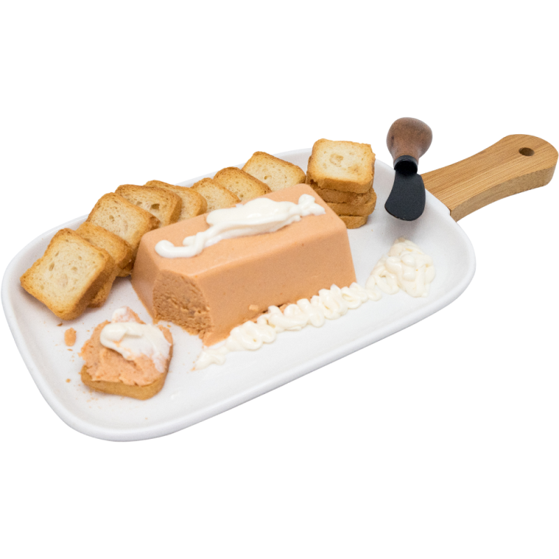 nerthus kitchenware Bandeja de Porcelana para Snacks con Asa de Bambú Blanco
