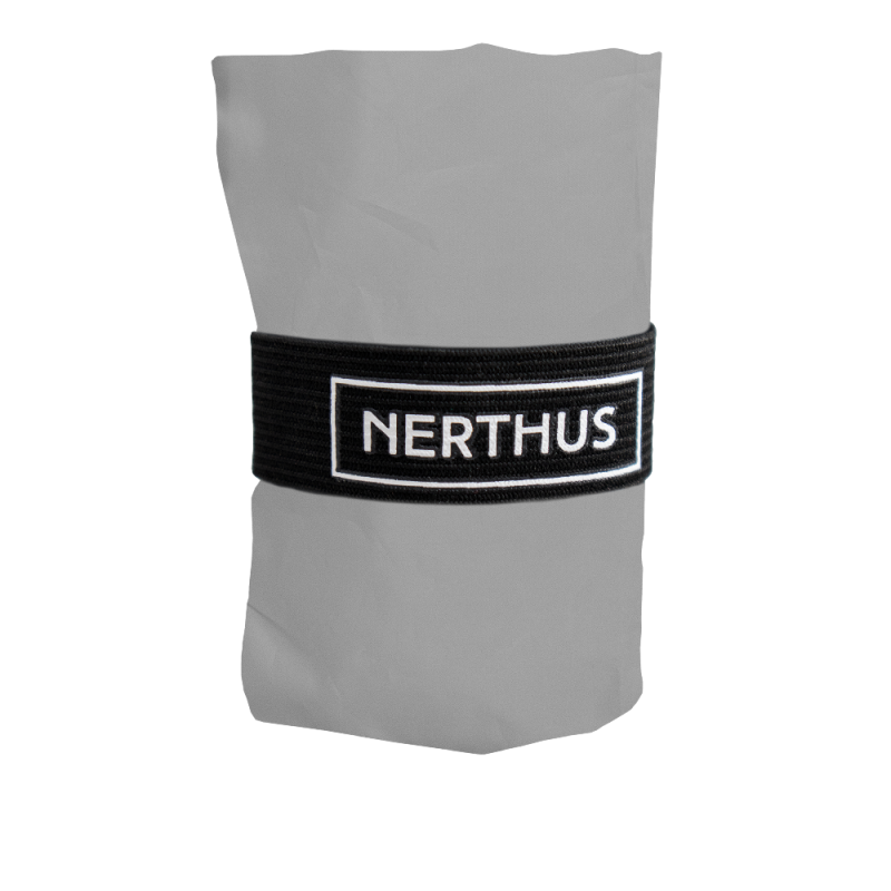 Nerthus Kitchenware Bolsa De Compra Plegable Con Cierre Elástico Gris