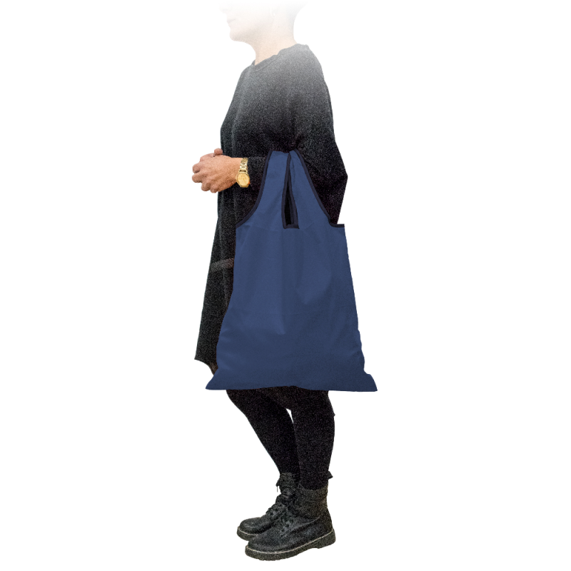 Nerthus Kitchenware Bolsa De Compra Plegable Con Cierre Elástico Marino