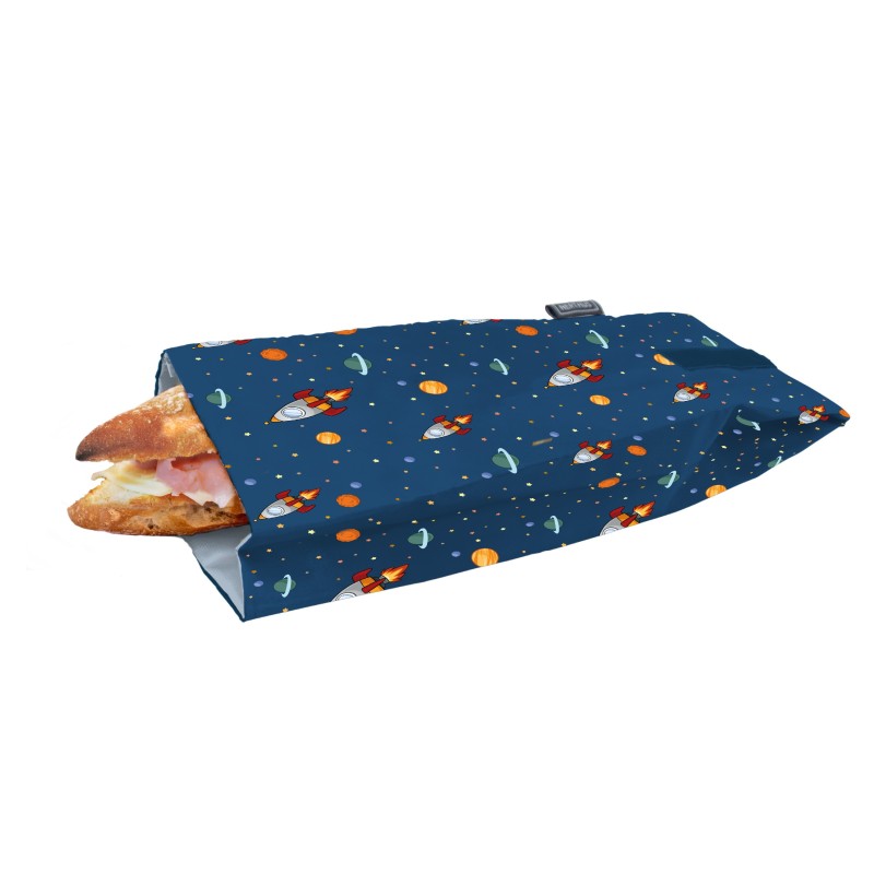 nerthus kitchenware Bolsa para Bocadillo Reutilizable Espacio