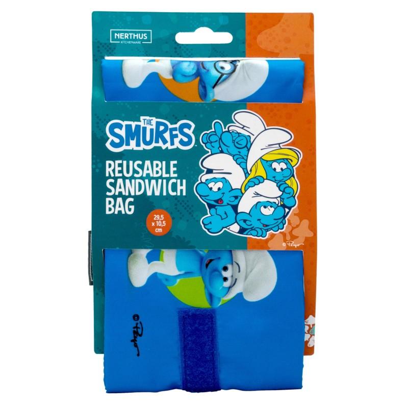 Nerthus Kitchenware Bolsa Para Bocadillo Reutilizable Pitufos 3D