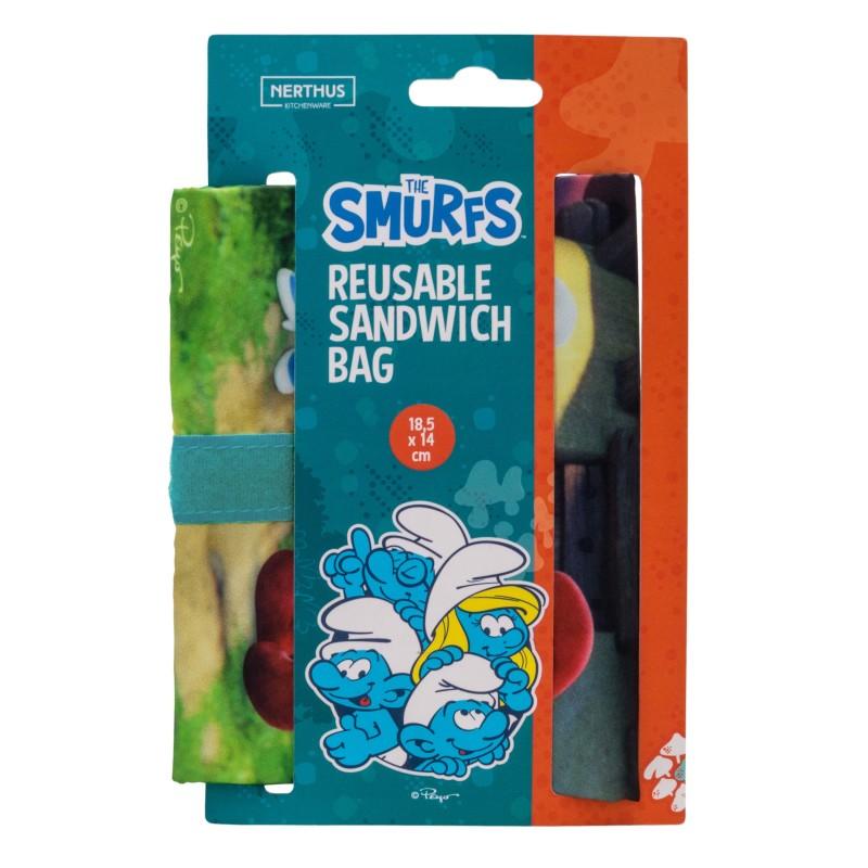 Nerthus Kitchenware Bolsa Para Sandwich Reutilizable Pitufos 3D