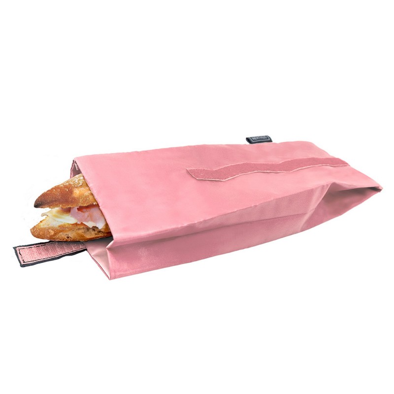 nerthus kitchenware Bolsa Reutilizable para Bocadillo Rosa Pastel