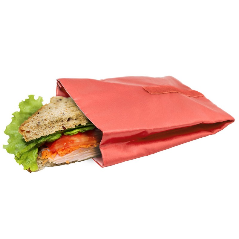 nerthus kitchenware Bolsa Reutilizable para Sandwich Coral