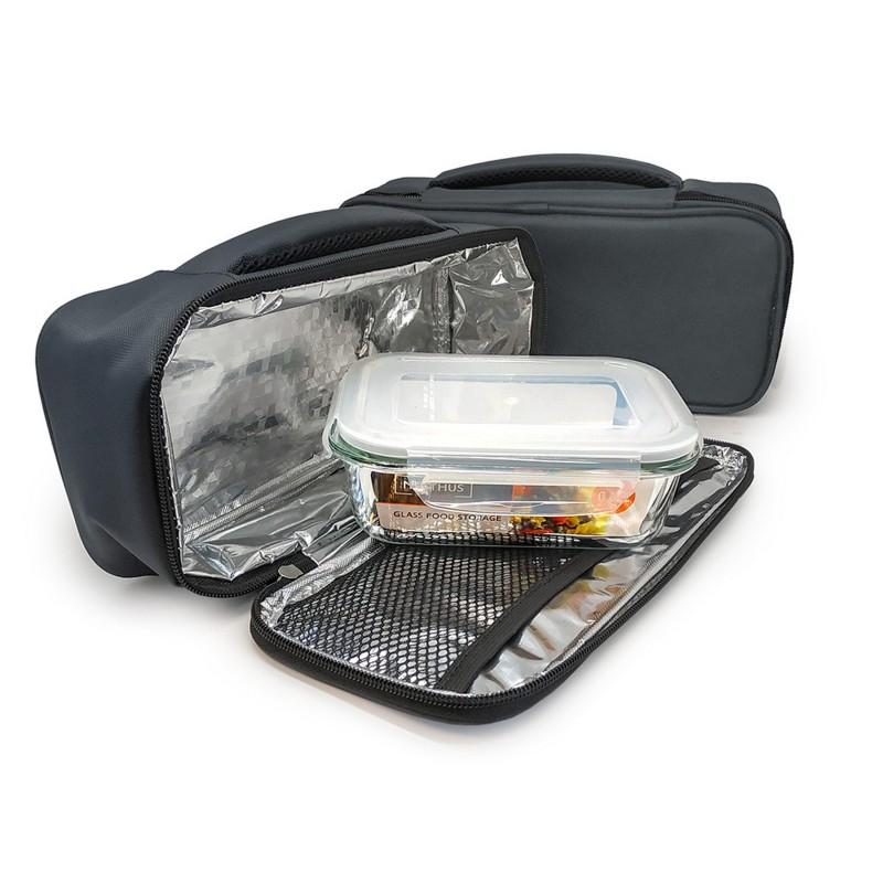 Nerthus Kitchenware Bolsa Térmica Gris Con 1 Hermético De Cristaltal