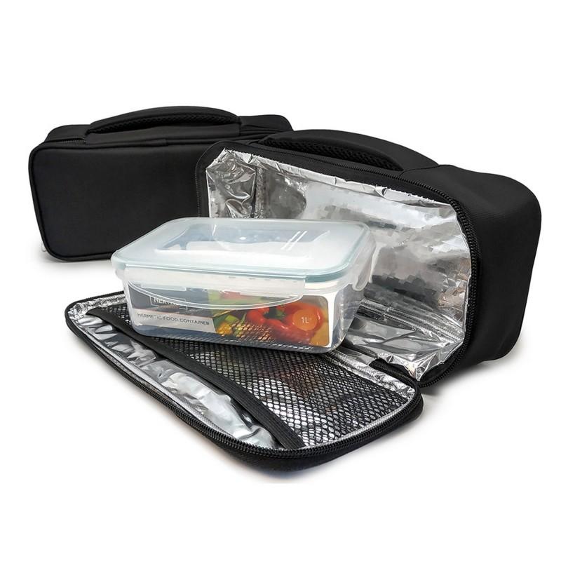 nerthus kitchenware Bolsa térmica negra con 1 hermético