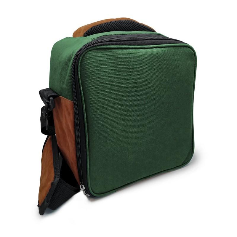 nerthus kitchenware Bolsa térmica verde con 2 herméticos de cristal