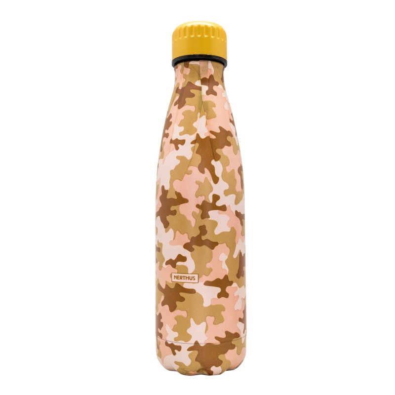 nerthus kitchenware Botella Doble Pared Camuflaje Desierto 500ml