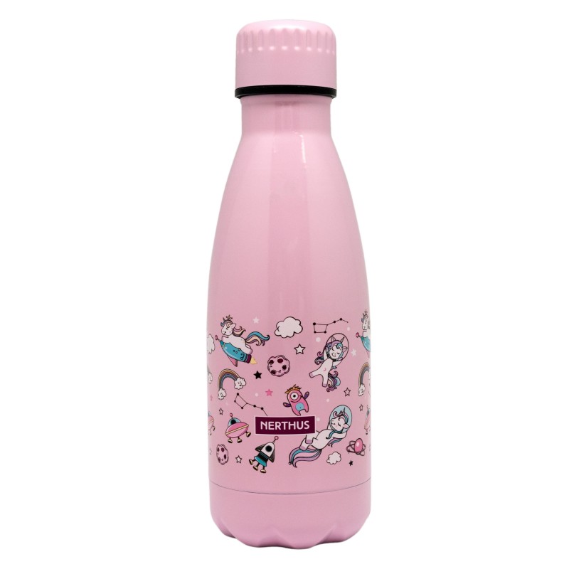 nerthus kitchenware Botella doble pared unicornios 350ml