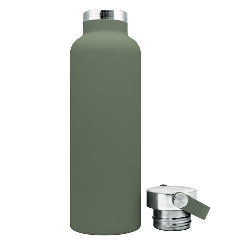 Nerthus Kitchenware Botella Sport VERDE Militar 750ml Doble Pared