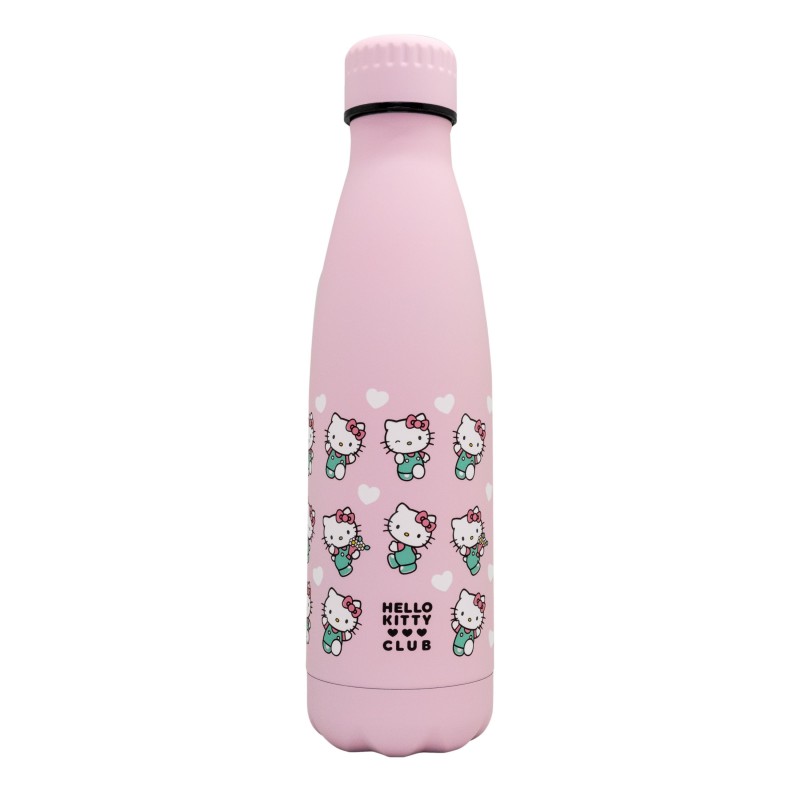Nerthus Kitchenware Botella Termo Doble Pared Diseño Hello Kitty Rosa 500ml