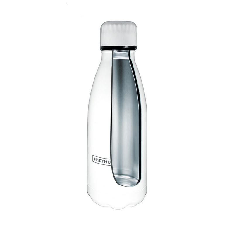 Nerthus Kitchenware Botellas De Doble Pared De Acero Inoxidable - 350 Ml Blanco