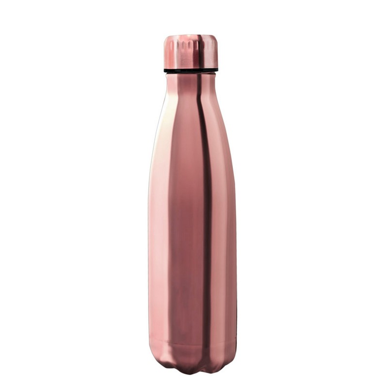 nerthus kitchenware Botellas de Doble Pared de Acero inoxidable - 500 ml Oro Rosa