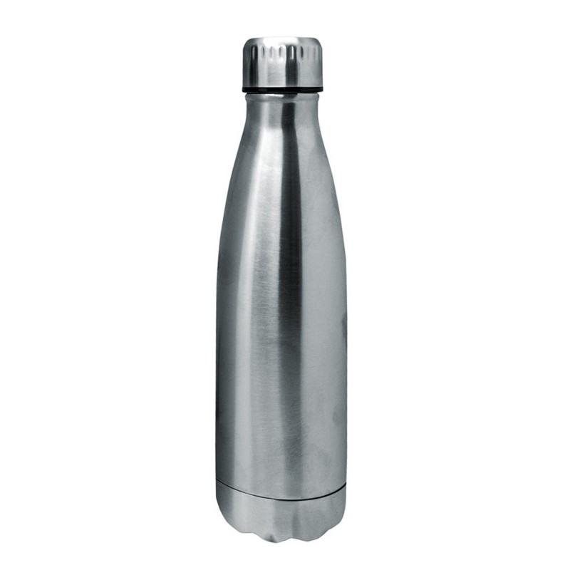 nerthus kitchenware Botellas de Doble Pared de Acero inoxidable - 500 ml Inox