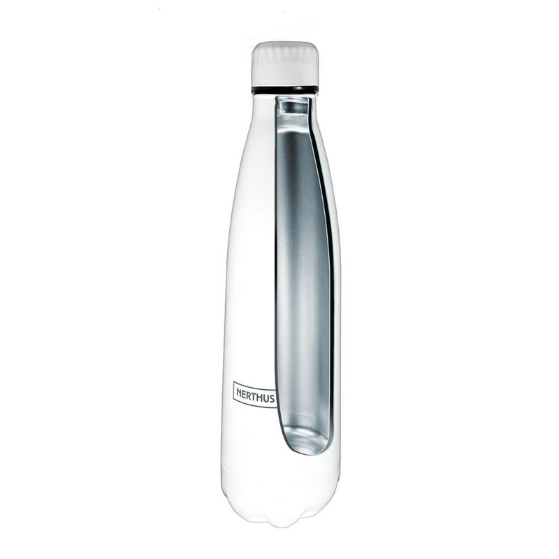 Nerthus Kitchenware Botellas De Doble Pared De Acero Inoxidable - 750 Ml Blanco