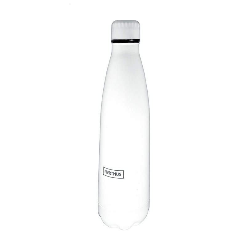 nerthus kitchenware Botellas de Doble Pared de Acero inoxidable - 750 ml Blanco