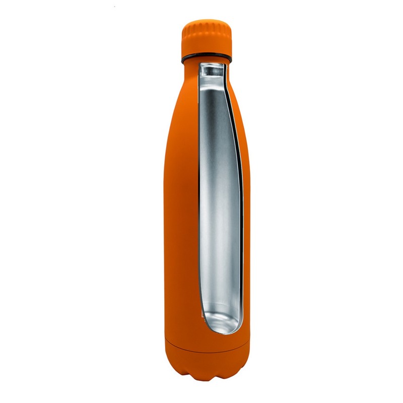 Nerthus Kitchenware Botellas De Doble Pared De Acero Inoxidable - 750 Ml Naranja
