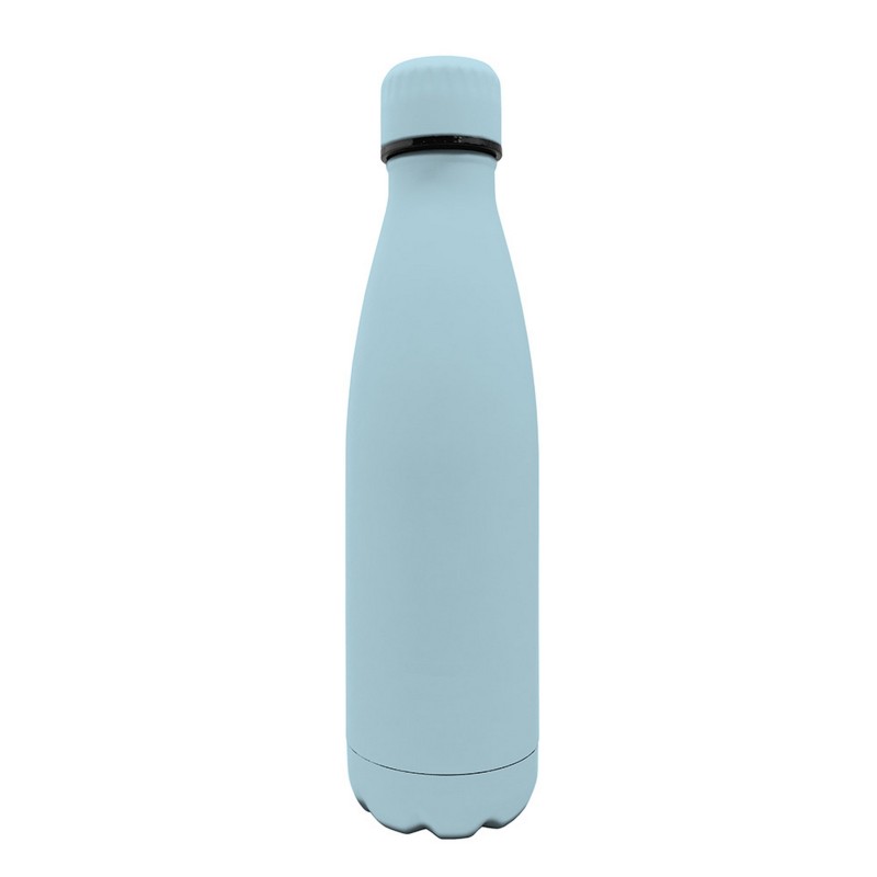 nerthus kitchenware Botellas Doble Pared Acero Inoxidable Azul Pastel 500 ml