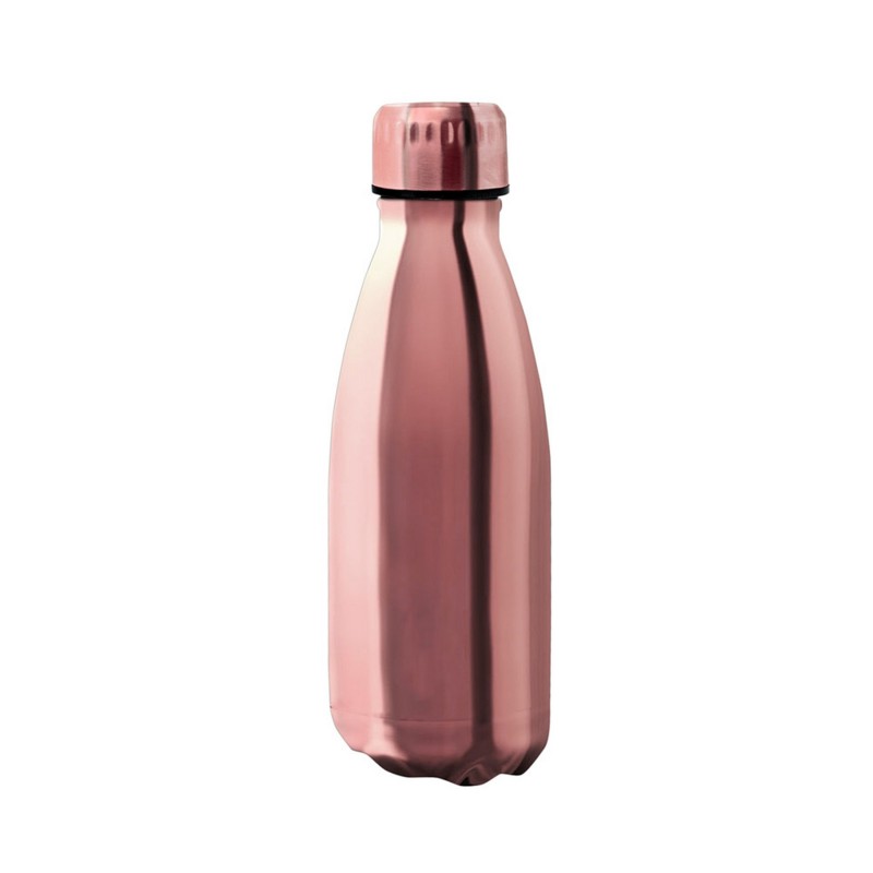 nerthus kitchenware Botellas Doble Pared Acero Inoxidable Oro Rosa 350 ml