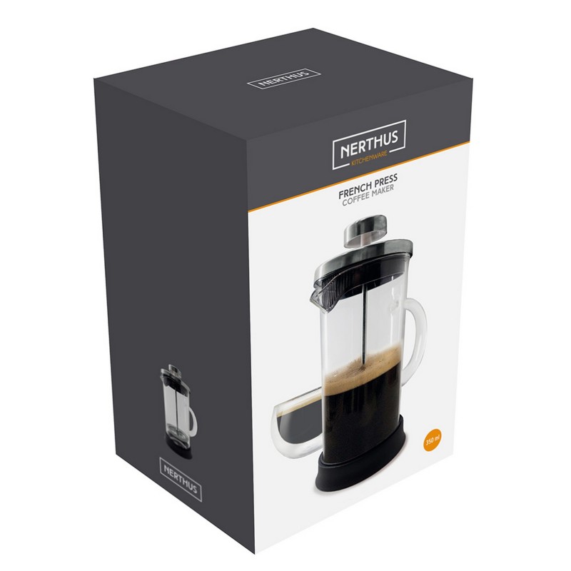 Nerthus Kitchenware Cafetera Francesa De Cristal 350ml