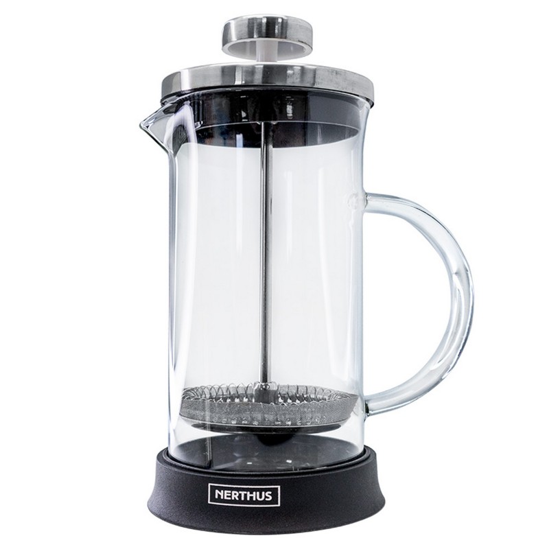 nerthus kitchenware Cafetera Francesa de Cristal 600ml