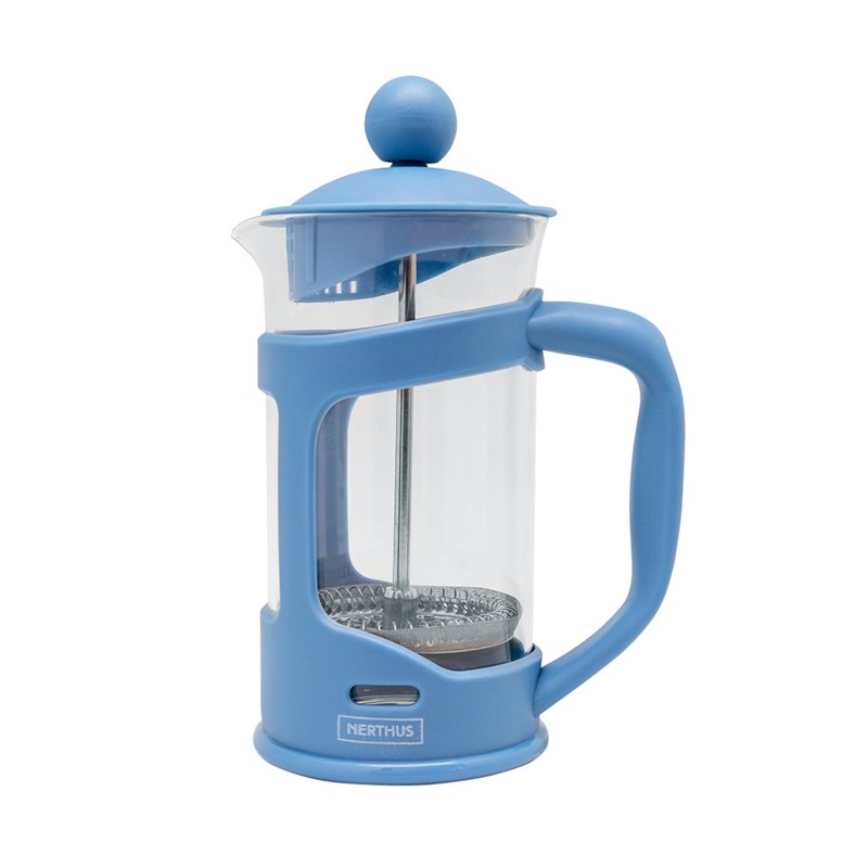 nerthus kitchenware Cafetera Francesa de Émbolo AZUL 350ml