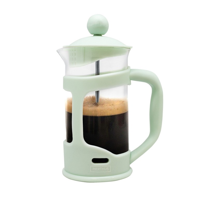 Nerthus Kitchenware Cafetera Francesa De Émbolo VERDE 350ml