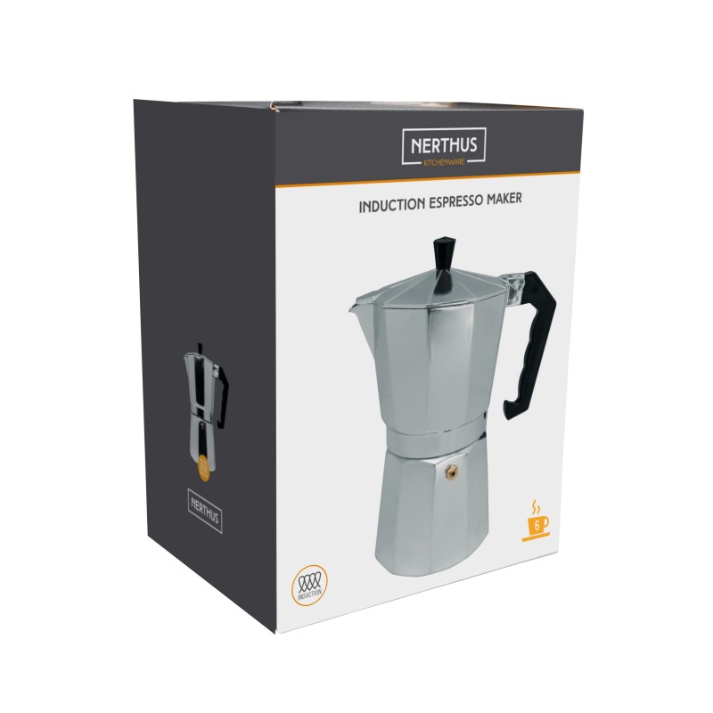 Nerthus Kitchenware Cafetera Italiana De Inducción 6 Tazas