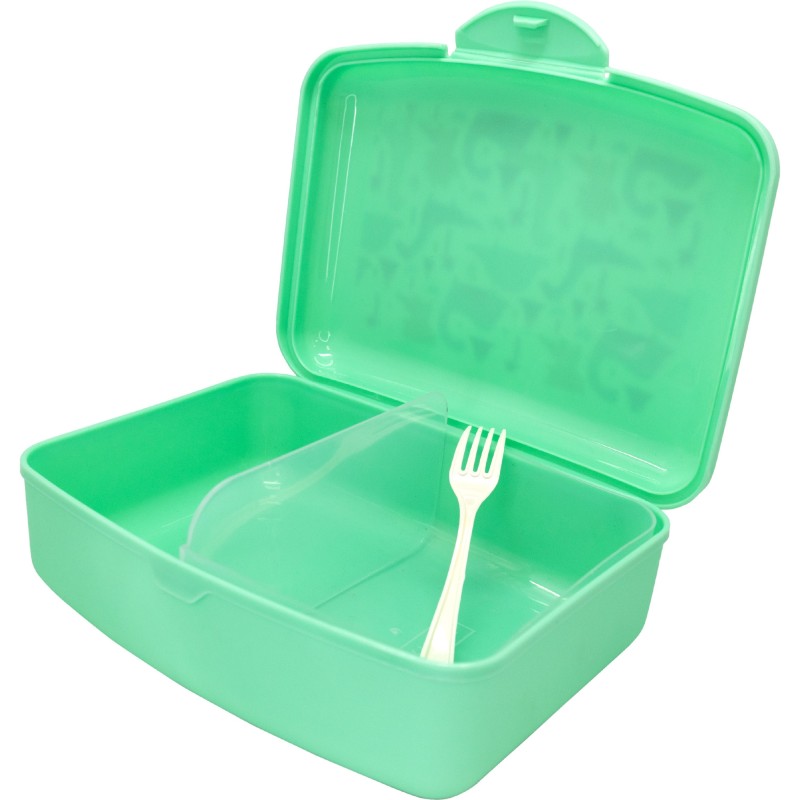 nerthus kitchenware Fiambrera Infantil y contenedor con tenedor incluido Dinosaurios