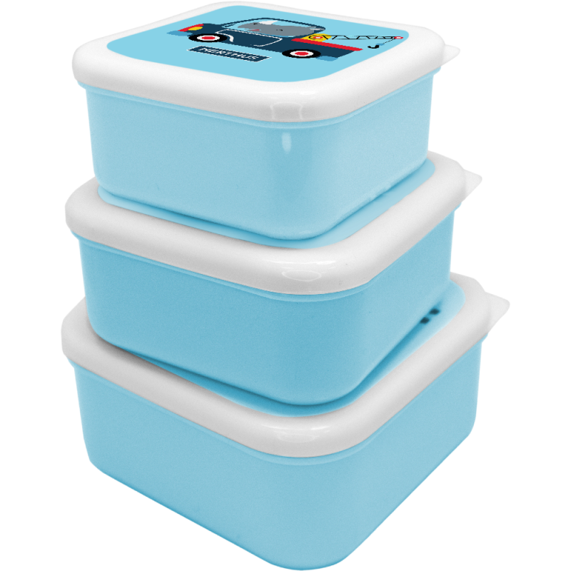 Nerthus Kitchenware Fiambreras Apilables Para Niños Coches