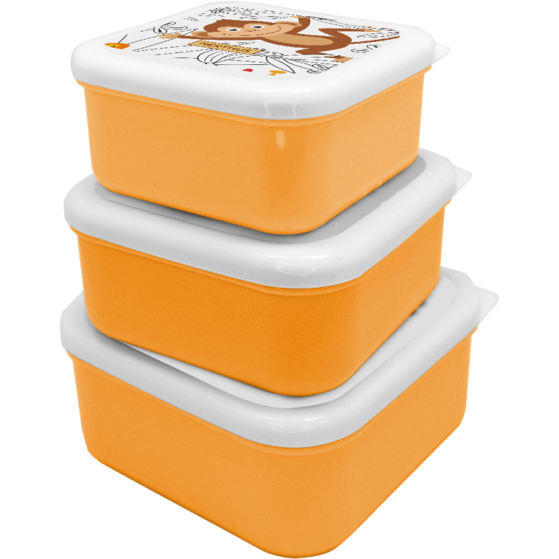 Nerthus Kitchenware Fiambreras Apilables Para Niños Leones