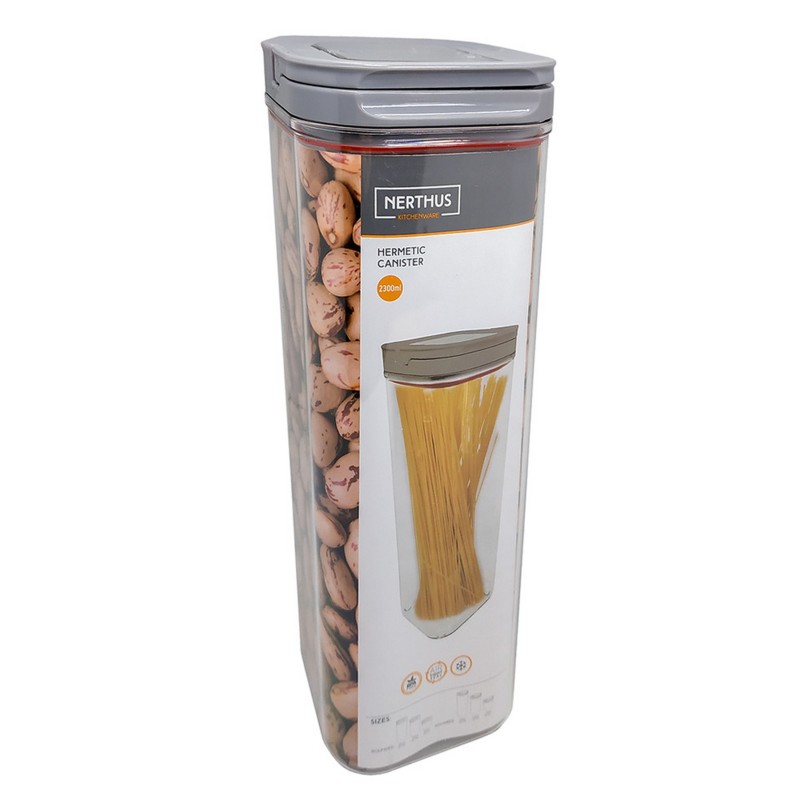 Nerthus Kitchenware Hermético Alimentos Cuad 2300 ML