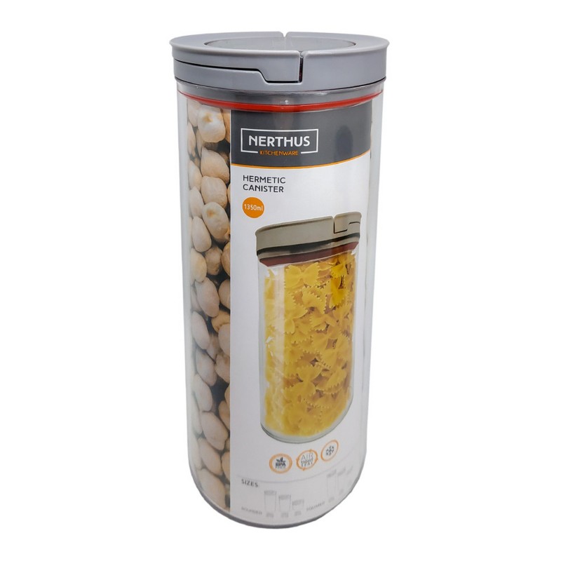 Nerthus Kitchenware Hermético Alimentos Red 1350 ML