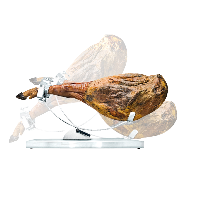 Nerthus Kitchenware Jamonero Basculante Y Cabezal Giratorio Acero Inoxidable